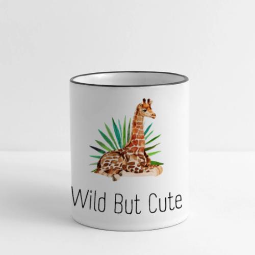 Wild but cute giraffe - Panoramic Mug