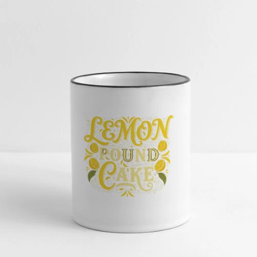 Lemon Pound Cake Vintage Flourish - Panoramic Mug