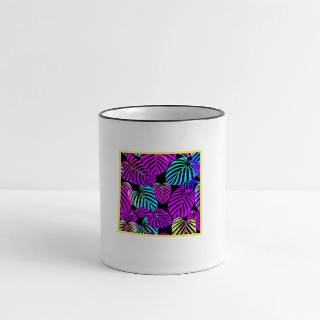 NeonLeaf Harmony Vibrant Pattern
