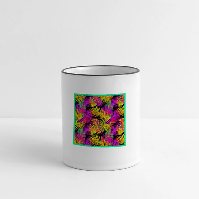 Chic Neon Leaf Lively Design