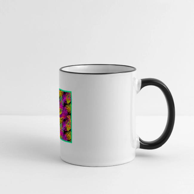 Chic Neon Leaf Lively Design