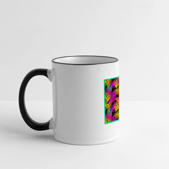 Chic Neon Leaf Lively Design