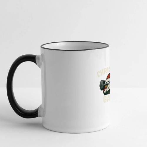 Christmas Gains – Santa Barbell Power - Panoramic Mug