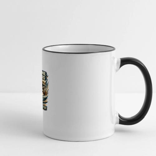 Funny Caffeine Chaos Raccoon Coffee Lover Morning - Panoramic Mug