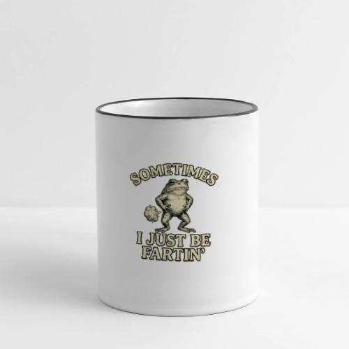 Sometimes I Just Be Fartin Funny Frog Shirt - Panoramic Mug