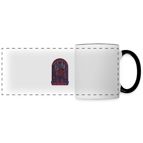 Barcelona Scarlet Pride T Shirt, Vibrant City Gift - Panoramic Mug