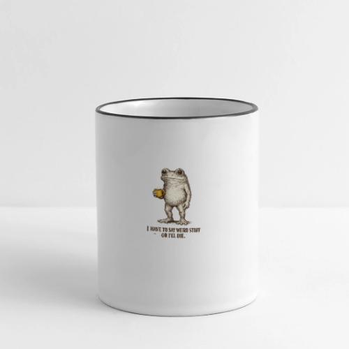 Weird Stuff Frog Coffee Humor - Panoramic Mug