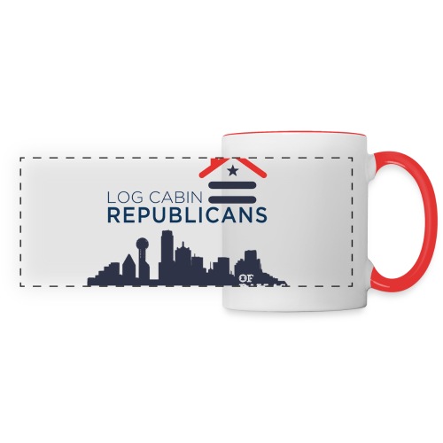 Log Cabin Republicans - Dallas Skyline - Panoramic Mug