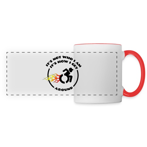 Not who i am, how i get around with my wheelchair - Panoramic Mug