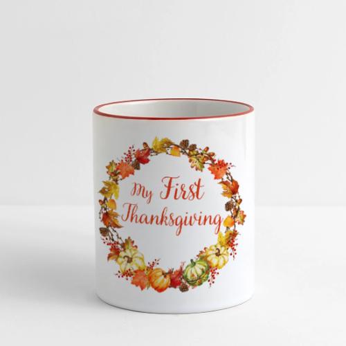 My first thanksgiving - Panoramic Mug