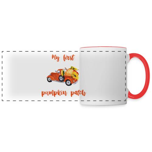 My first pumpkin patch - Panoramic Mug