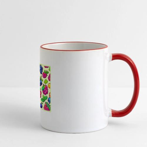 Berry Fruit Pattern Design - Panoramic Mug