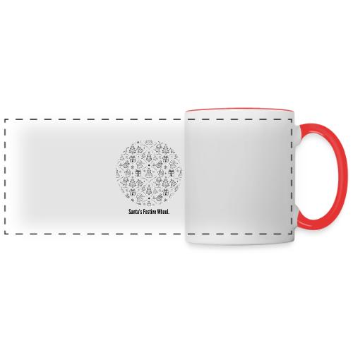 Santa's Festive Wheel T-Shirt - Panoramic Mug