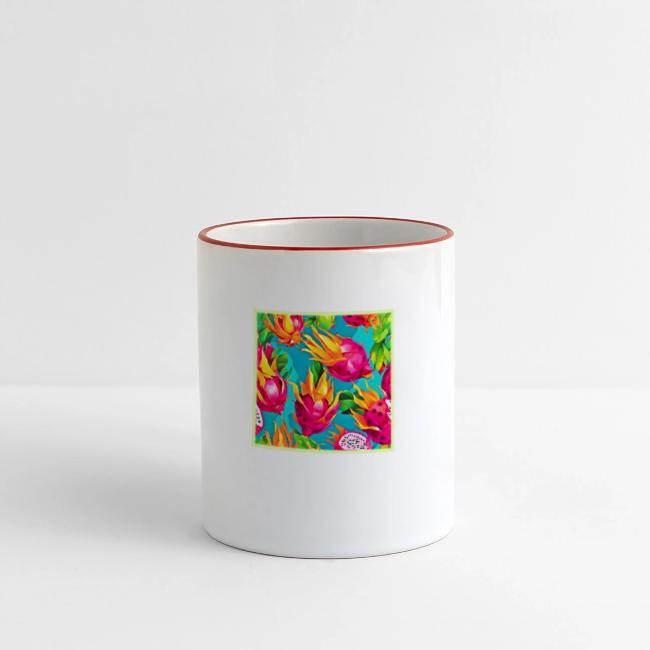 Vibrant Dragoon Fruit Pattern