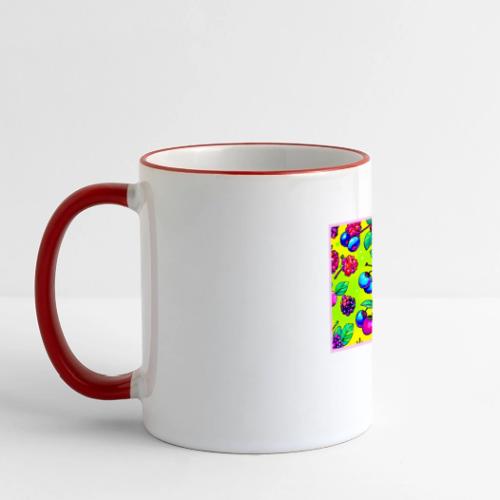 Bright Berry Fruit Pattern - Panoramic Mug