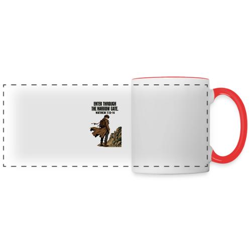 Enter Through the Narrow Gate | Matthew 7:13-14 - Panoramic Mug