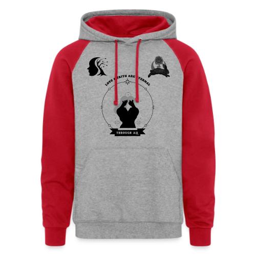 Love & Faith - Unisex Colorblock Hoodie