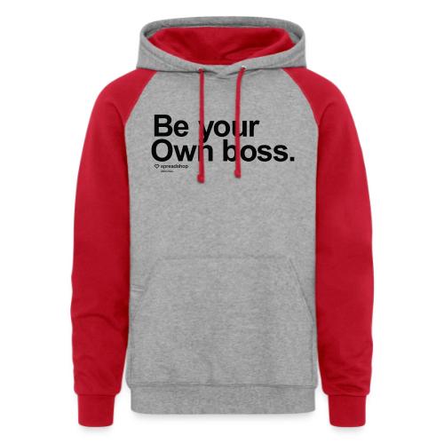 Boss in black - Unisex Colorblock Hoodie