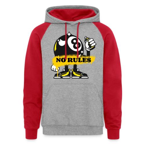 No Rules 8 Ball - Unisex Colorblock Hoodie