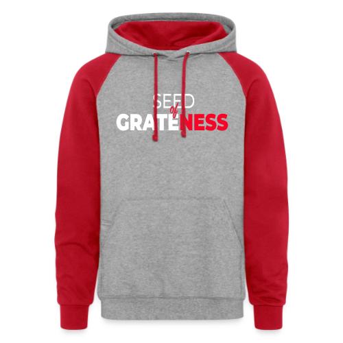 Seed of Grateness Merch - Unisex Colorblock Hoodie