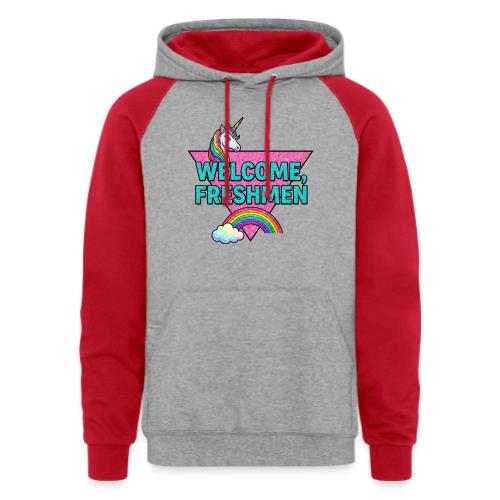 Welcome, Freshmen - Unisex Colorblock Hoodie