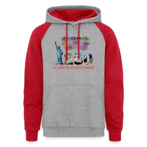 250 Years USA - Unisex Colorblock Hoodie