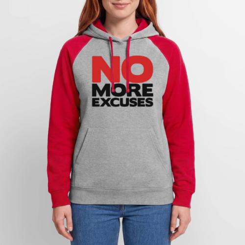 No More Excuses - Unisex Colorblock Hoodie