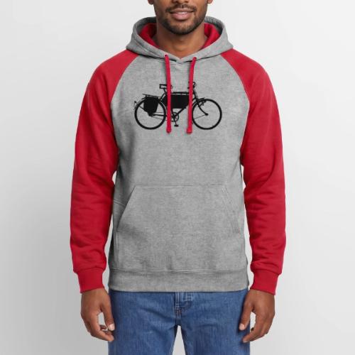 swiss_army_bike_bw - Unisex Colorblock Hoodie