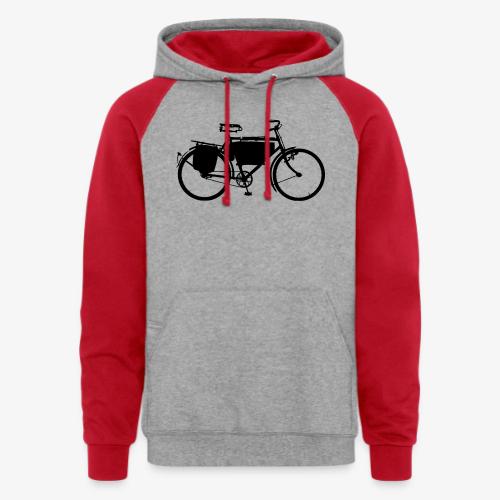 swiss_army_bike_bw - Unisex Colorblock Hoodie