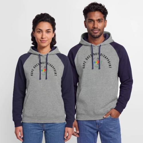 pilgrims of hope 2025 logo hope - Unisex Colorblock Hoodie