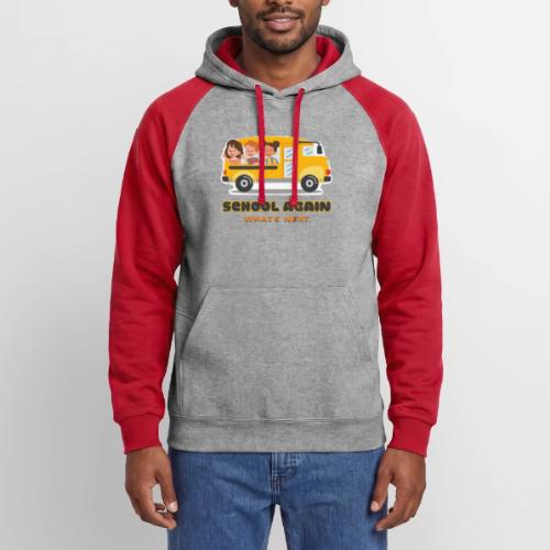 first day of school outfit- school again - Unisex Colorblock Hoodie