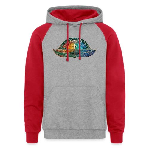 Easter Cast the Net Again T Shirt, abundance Gift - Unisex Colorblock Hoodie
