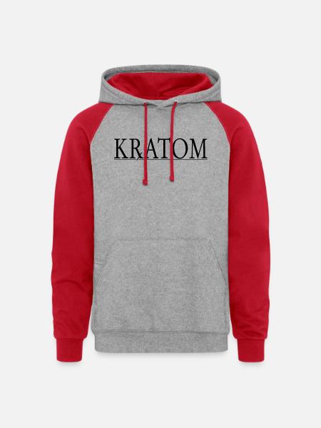 Nature s Rx - Unisex Colorblock Hoodie - heather grey/red