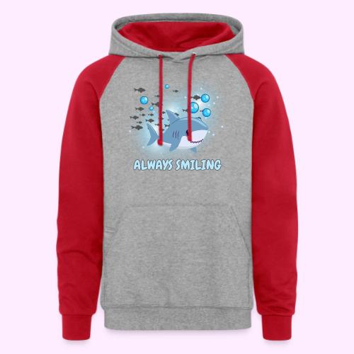 Always Smiling - Unisex Colorblock Hoodie