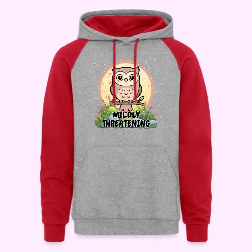 Mildly Threatening - Unisex Colorblock Hoodie