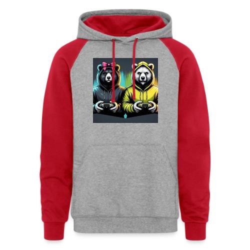 Gamer Bears - Unisex Colorblock Hoodie