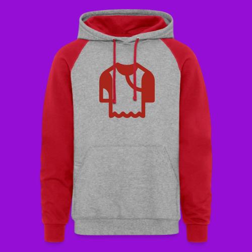 Logo outline - Unisex Colorblock Hoodie