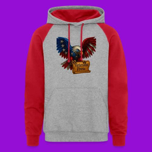 Veterans Press Bald Eagle - Unisex Colorblock Hoodie