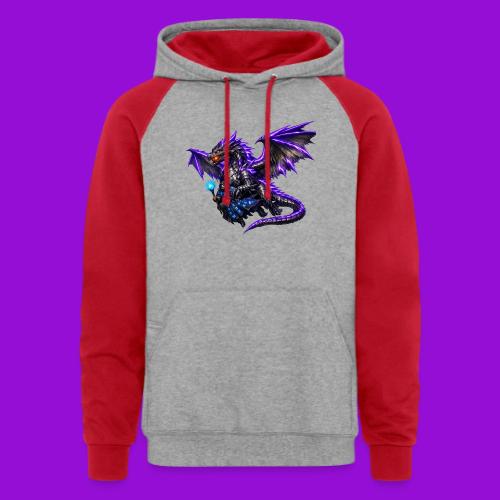 Neon Dragon and Battle Mage - Unisex Colorblock Hoodie