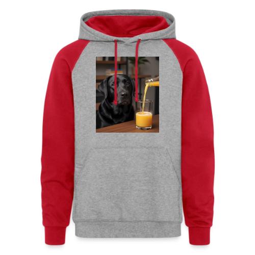 Golden Retriever Chill Juice Vibes - Unisex Colorblock Hoodie