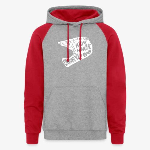 MTB Slang Helmet - Unisex Colorblock Hoodie