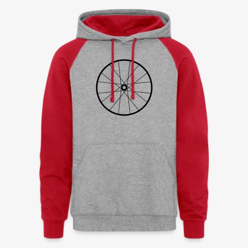 Bicycle Wheel - Unisex Colorblock Hoodie