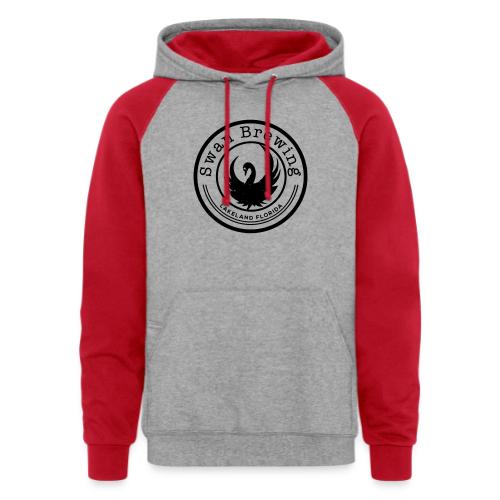 Classic Swan Brewing Logo - Unisex Colorblock Hoodie