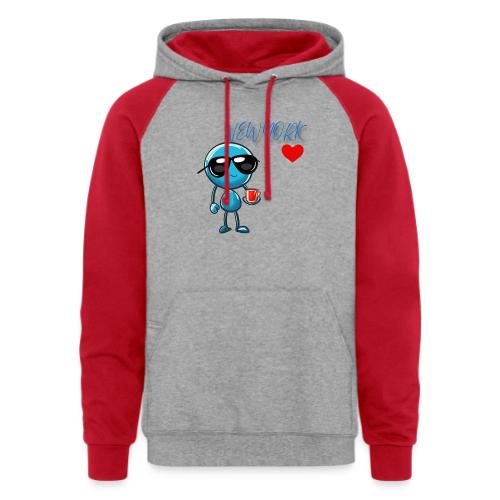 Smoon City_New York - Unisex Colorblock Hoodie