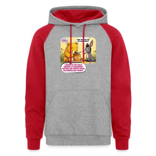 Honey Bear - Fire Tyrants - Unisex Colorblock Hoodie