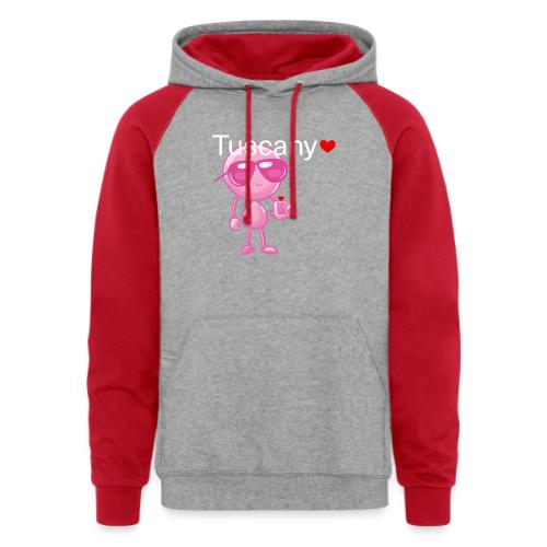 Smoon City_Tuscany Pink - Unisex Colorblock Hoodie