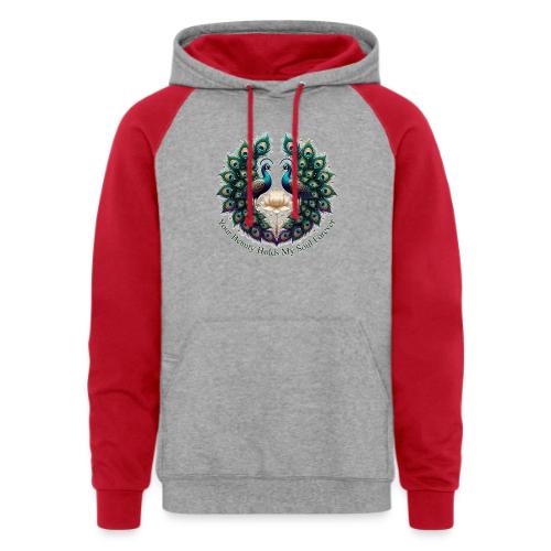 Your Beauty Holds My Soul Peacock Gifts T-Shirt - Unisex Colorblock Hoodie