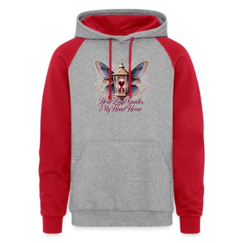 Your Light Guides My Heart HomeGifts T-Shirt - Unisex Colorblock Hoodie