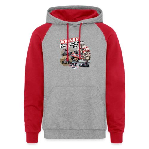 Luke Hall - Eldora Speedway FFN#1 Design 2 - Unisex Colorblock Hoodie