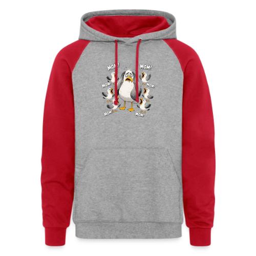 Seagull Mom Chaos - Unisex Colorblock Hoodie